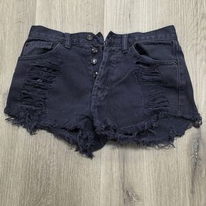 Melville Distressed Jean Shorts Size 26‎
